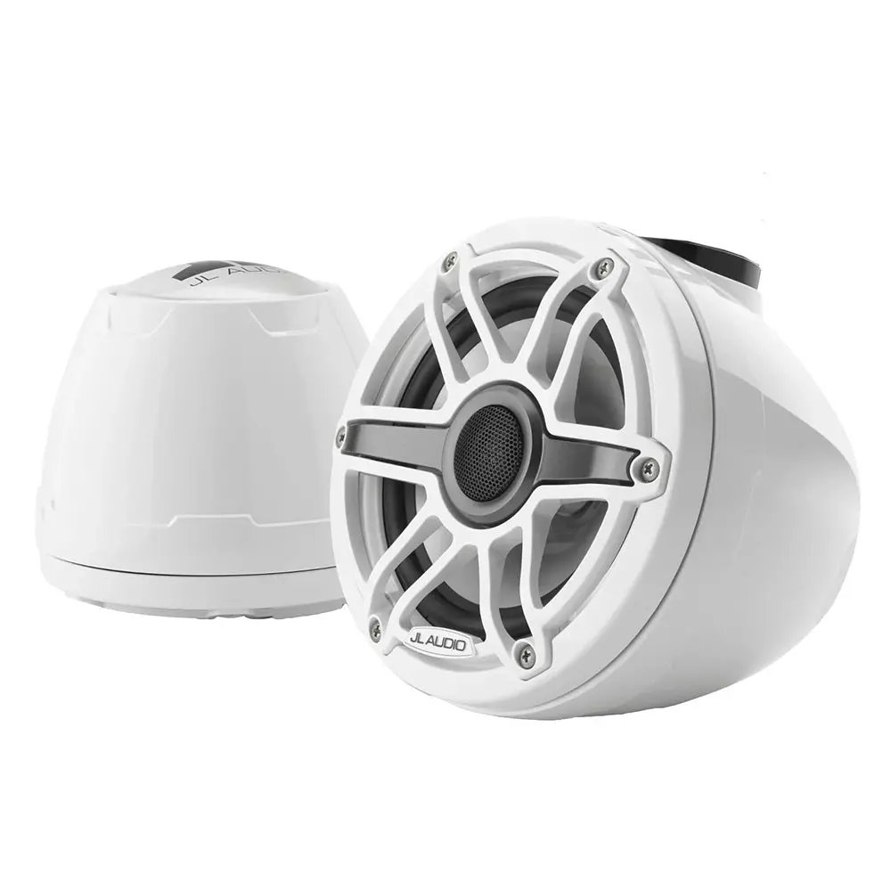 Jl Audio M6 Vex Series 6.5" Enclosed Coaxial Speakers W/White Sports Grilles - M6-650Vex-Gw-S-Gwgw [010-03260-00] 1