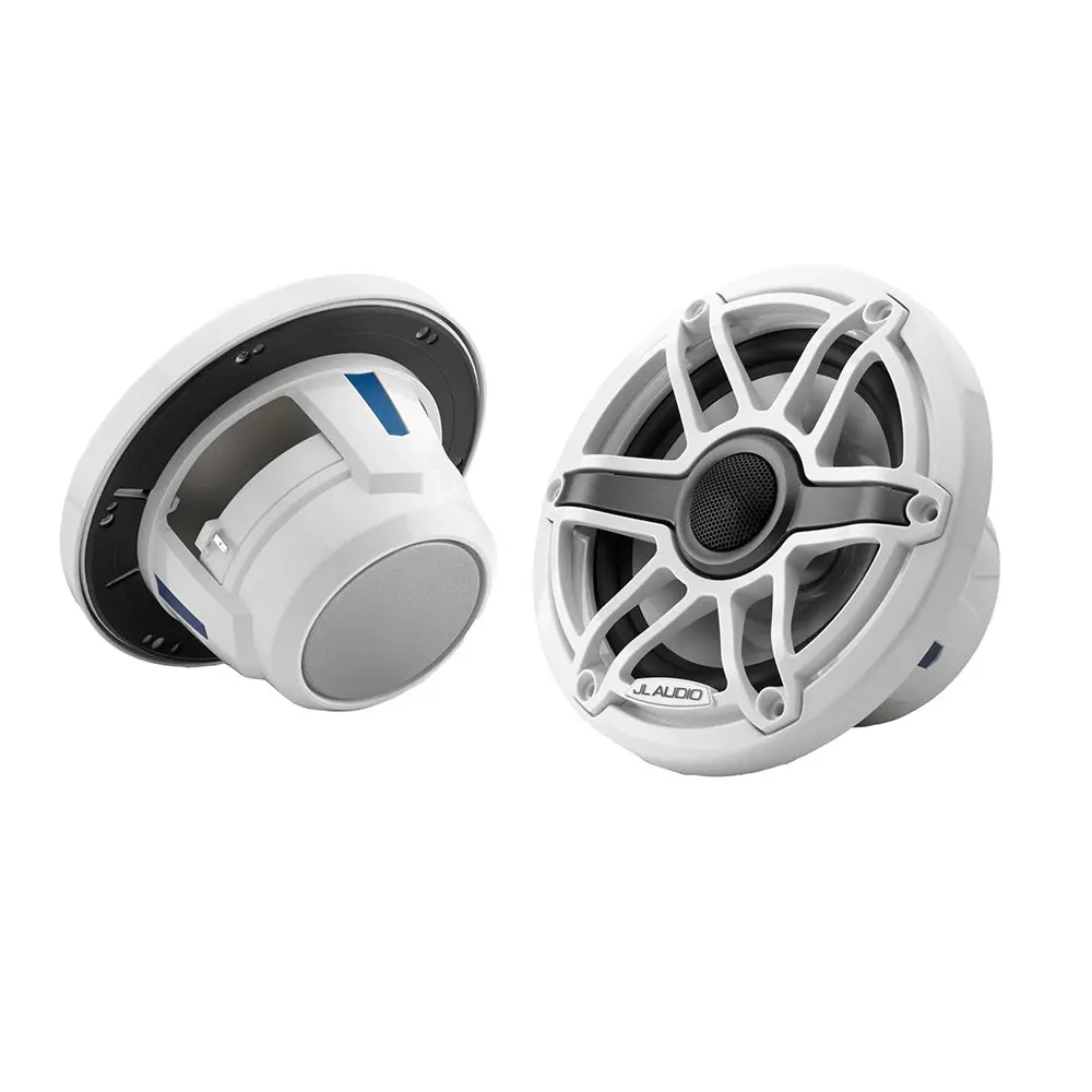Jl Audio M6 Series 6.5" Marine Coaxial Speakers W/Gloss White Sport Grille - M6-650X-S-Gwgw [010-03090-00] 1