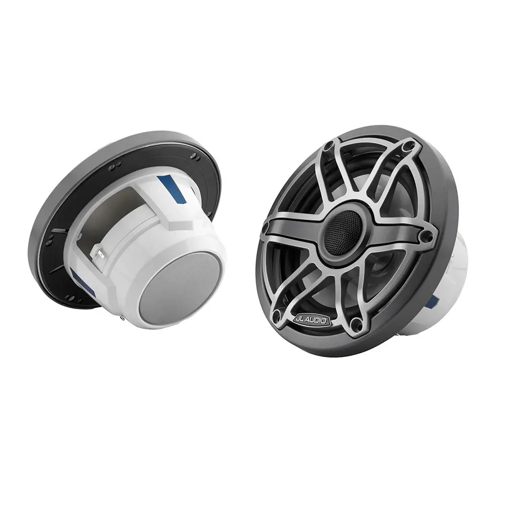 Jl Audio M6 Series 6.5" Marine Coaxial Speakers W/Titanium Sport Grille - M6-650X-S-Gmti [010-03091-00] 1