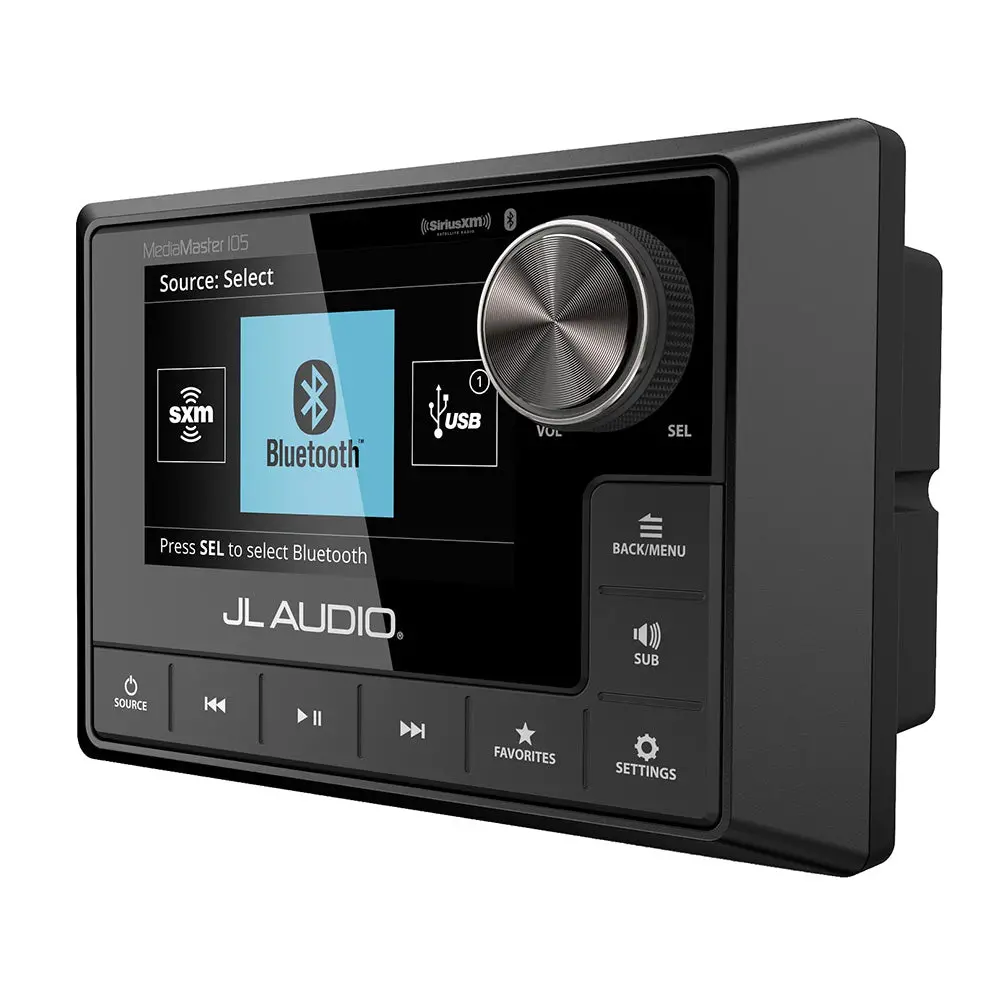 Jl Audio Mediamaster 105 Weatherproof Source Unit W/Full Color Lcd Display - Mm105 [010-03132-00] 1