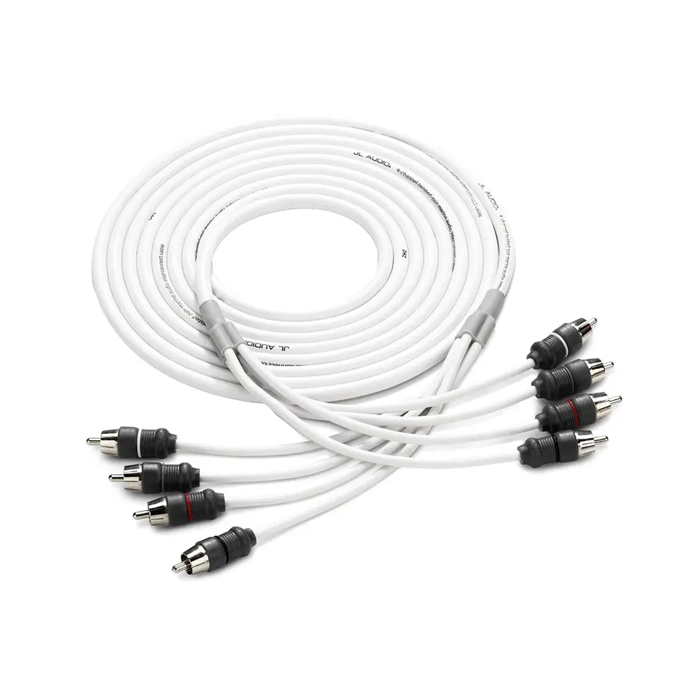 Jl Audio 4 Channel 12' Marine Audio Rca Cable - Xmd-Whtaic4-12 [010-13474-00] 1