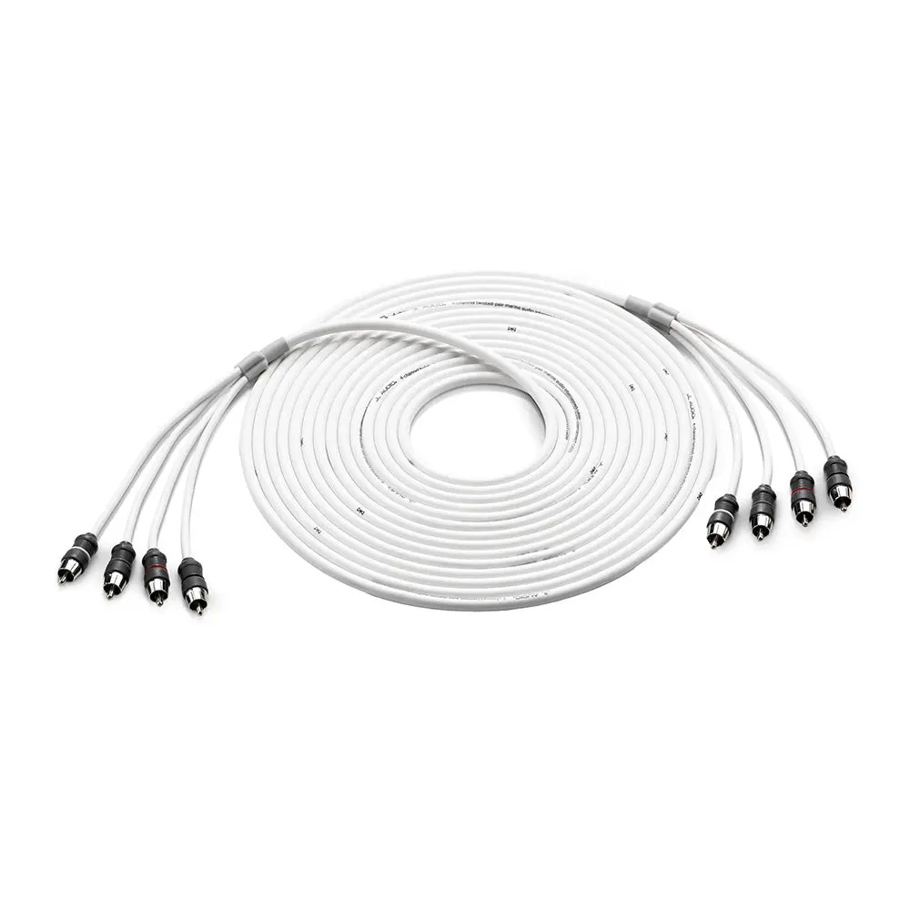 Jl Audio 4 Channel 25' Marine Audio Rca Cable - Xmd-Whtaic4-25 [010-13475-00] 1