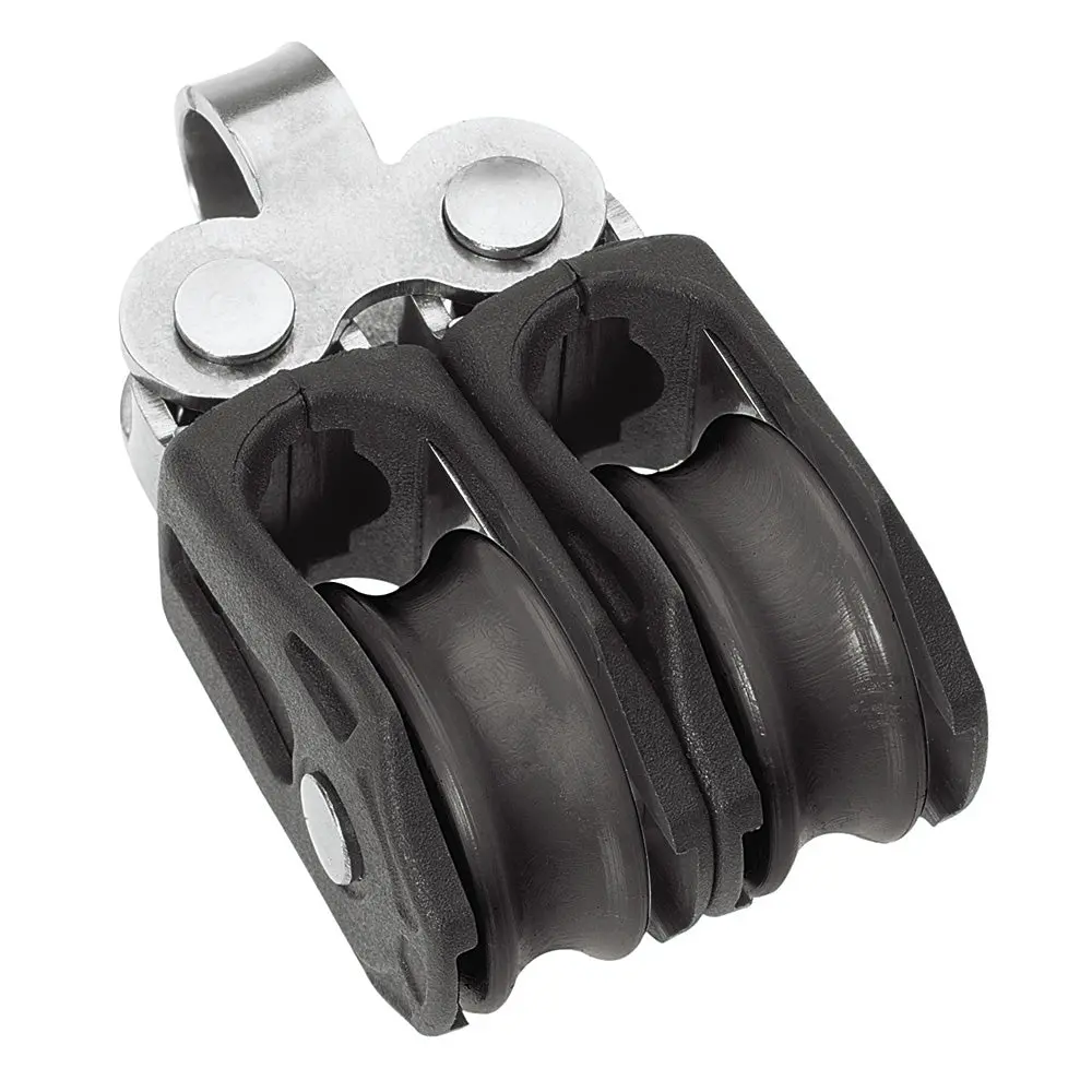 Barton Marine Size 0 20Mm Plain Bearing Pulley Block Double Fixed Eye [N00210] 1