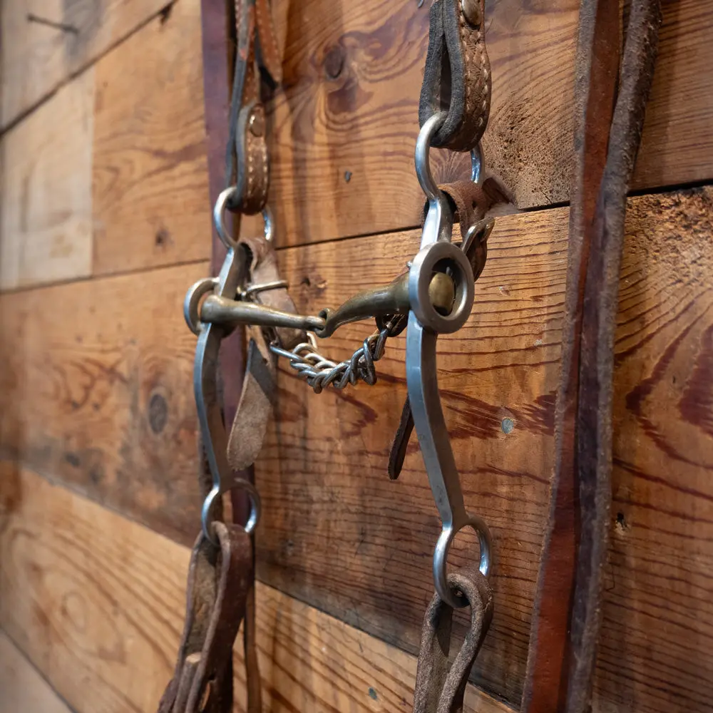 Sliester Copper Shanked Snaffle Bridle Rig 1