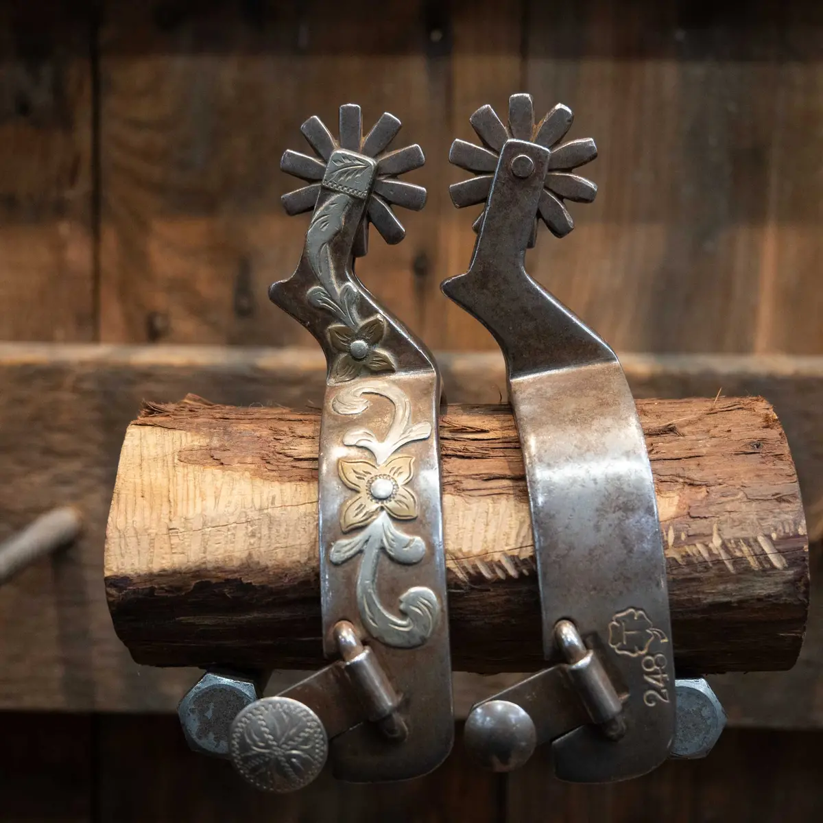 #248 Ron Tollison's Mounted Spurs 1
