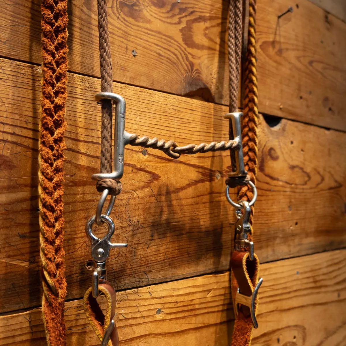 Classic Equine Draw Gag Twisted Wire Snaffle Rig 1