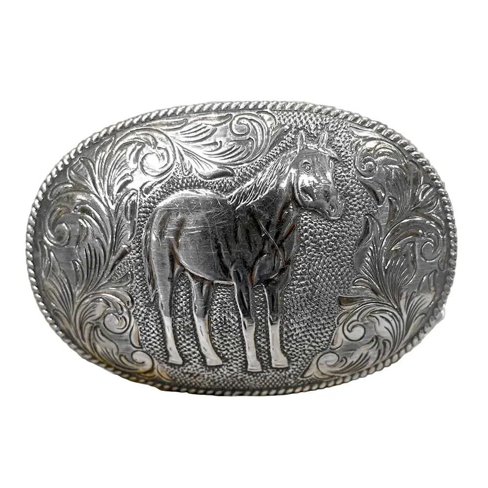 San Carlos Sterling & 22K Gold Belt Buckle 1