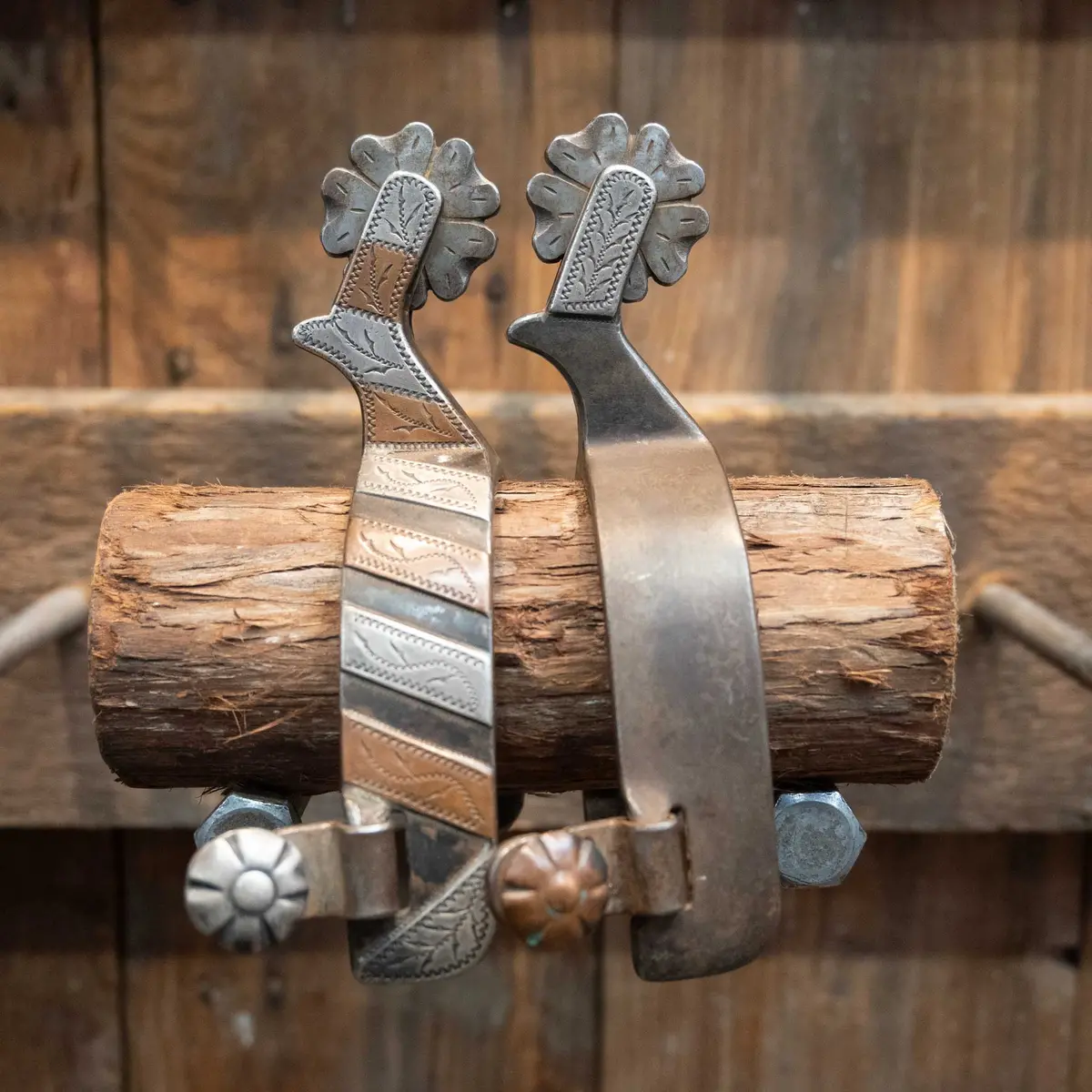 Ray Anderson Silver & Cooper Bars Mounted Spur 1