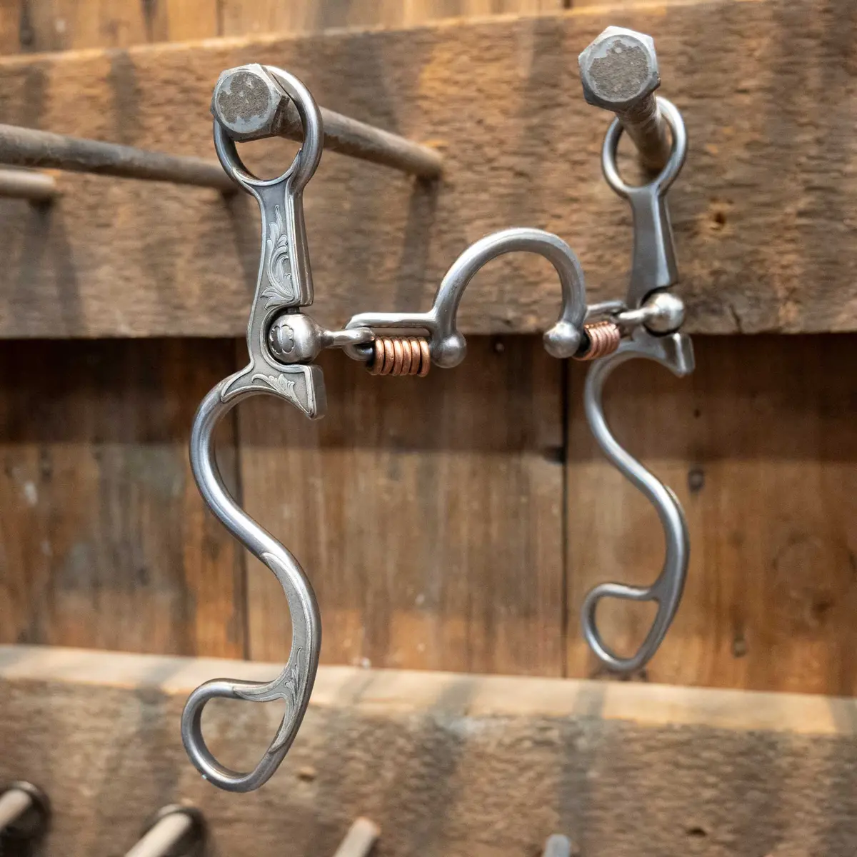 Silver Engraved Kerry Kelley 10 Ported Chain W/Copper Rings Bit 1