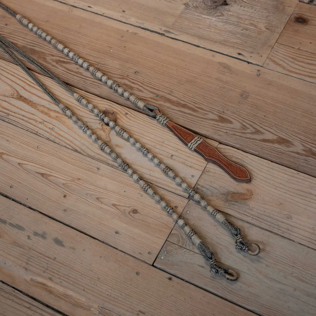 Vaquero Handmade Rawhide Romel Reins 1