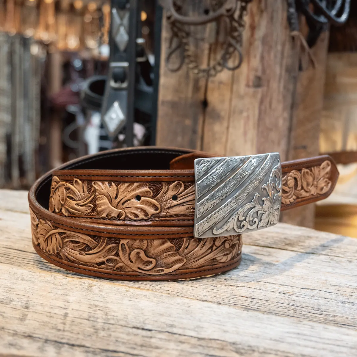 Randall Top Shelf 34" Handmade Western Belt 1