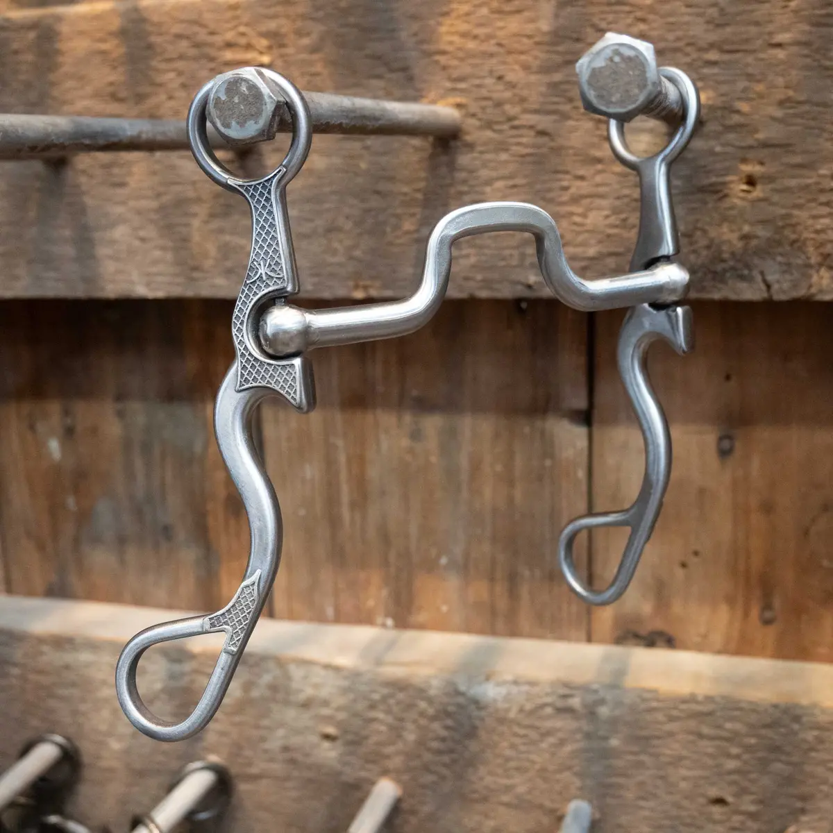 Silver Engraved Kerry Kelley 02S 33 Square Port Bit 1