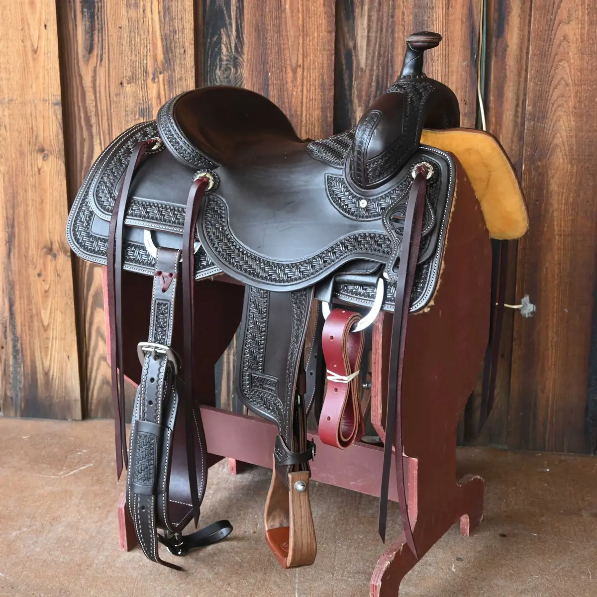15.5" Jeff Smith Buster Welch Ranch Cutter Saddle 1