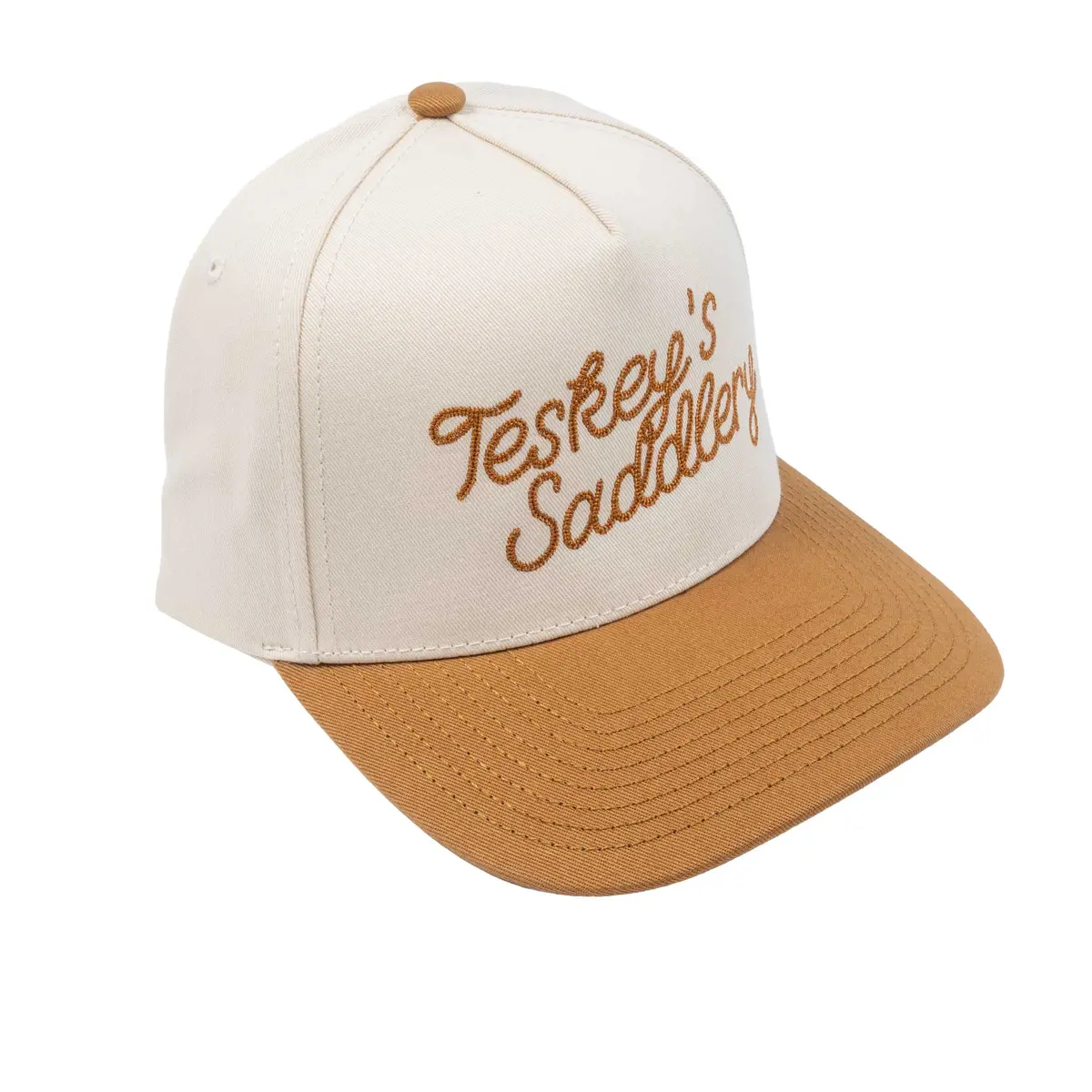 Teskey's Saddlery Caramel Chain Logo Cap - Cream/Caramel 1
