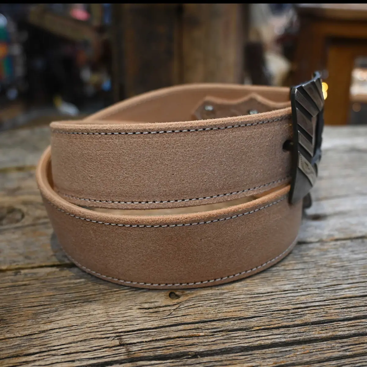 Ryan Gerth Handmade Roughout Western Belt 1