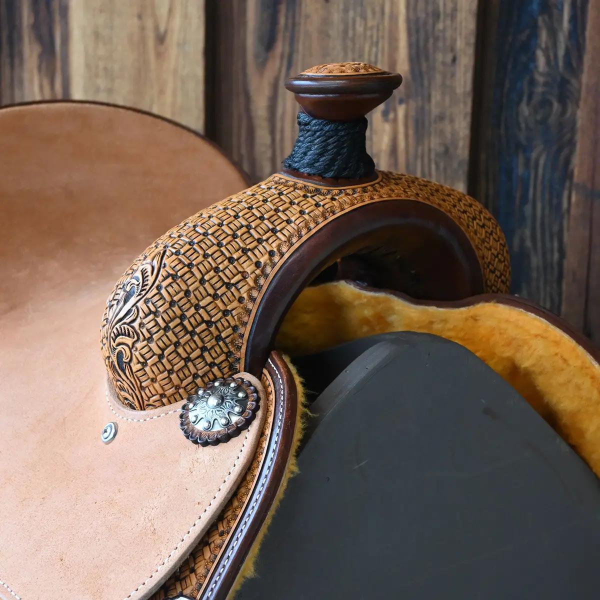 13.5" Martin Joe Beaver Calf Roping Saddle 2