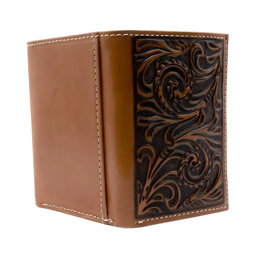 Nocona Scrolling Embossed Trifold Wallet 1