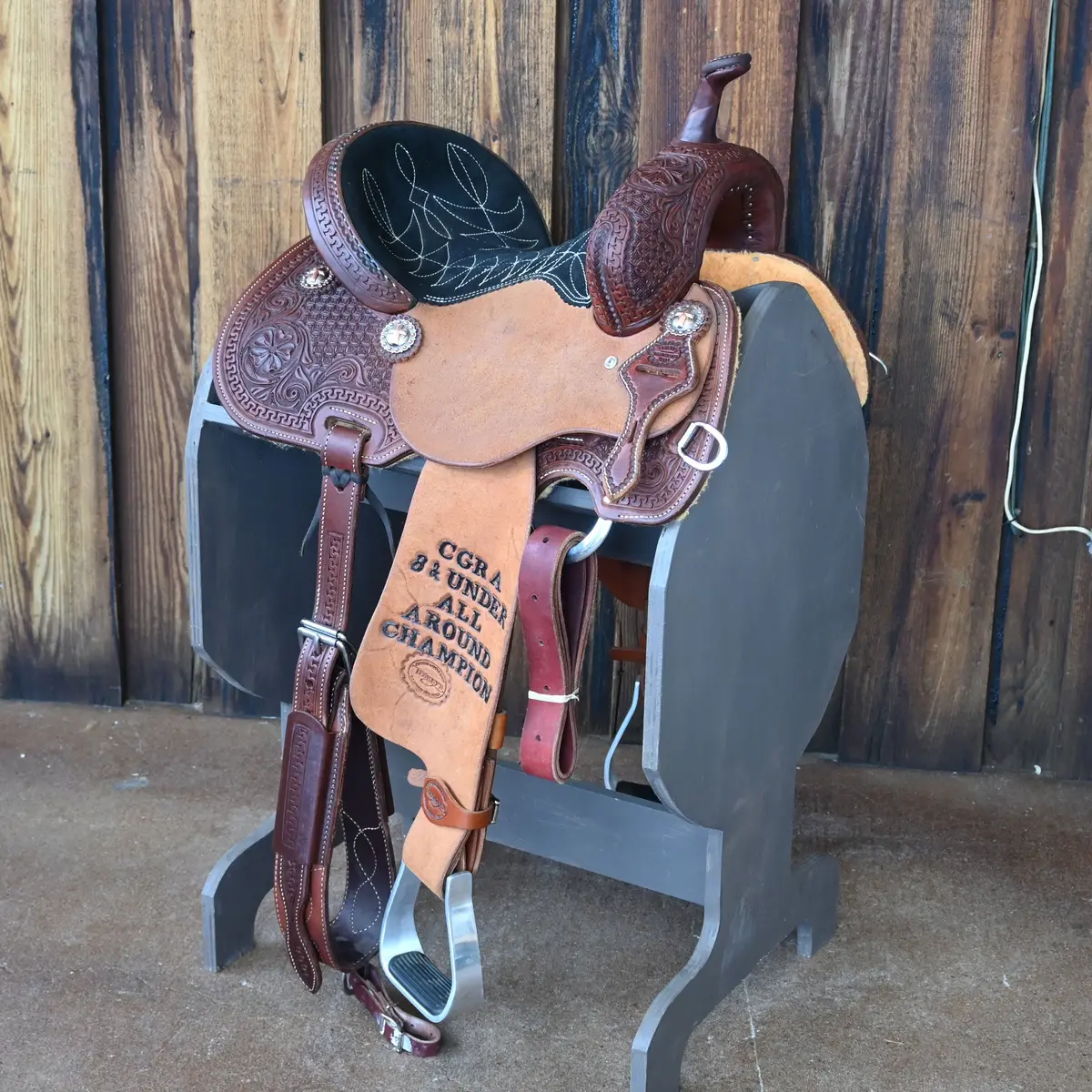 13" Used Teskey's Barrel Saddle 1