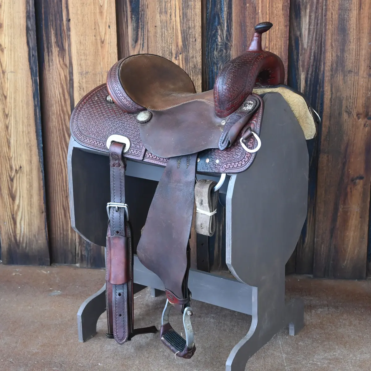 14.5" Used Coats Barrel Saddle 1