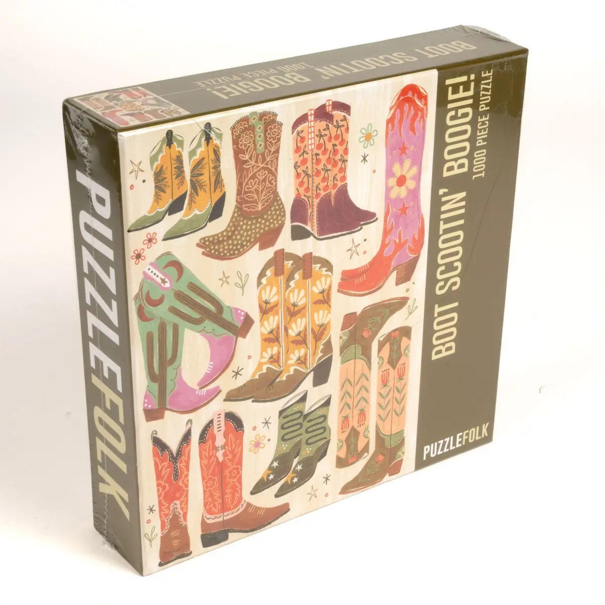 Boot Scootin' Boogie! 1000 Piece Western Cowboy Boot Puzzle 1
