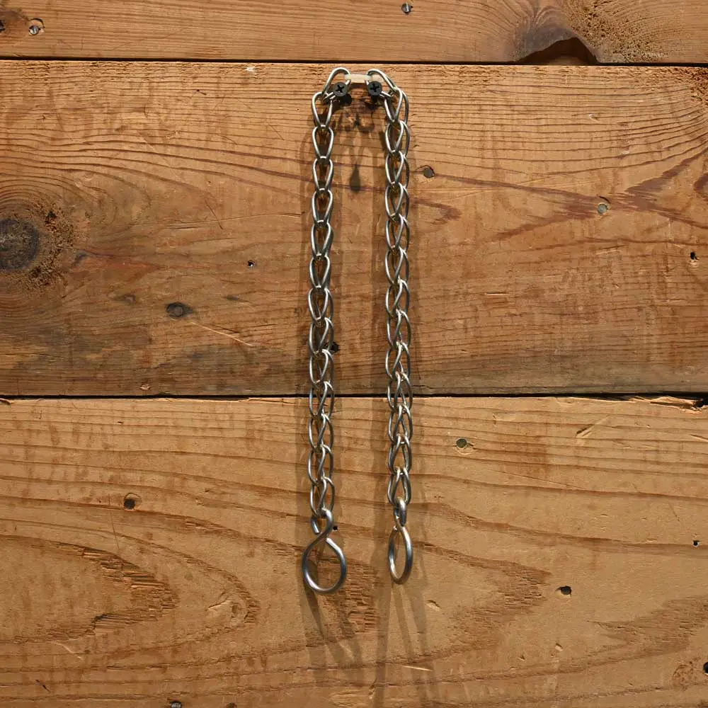 11" Triangle Silver Loops Links Rein Chains 1