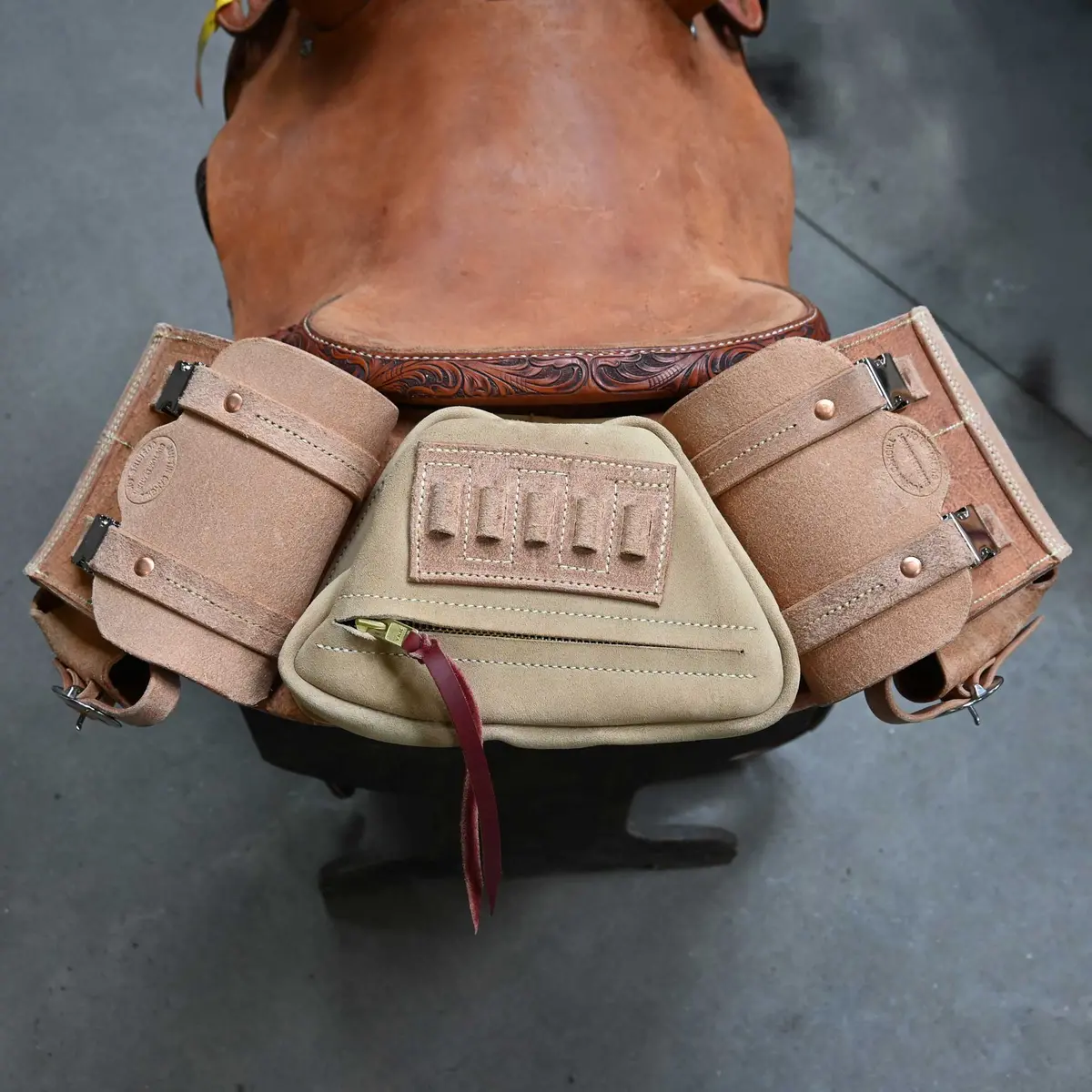 Handmade Justin Cargill Medicine Saddle Bags W/Quick Snaps 1