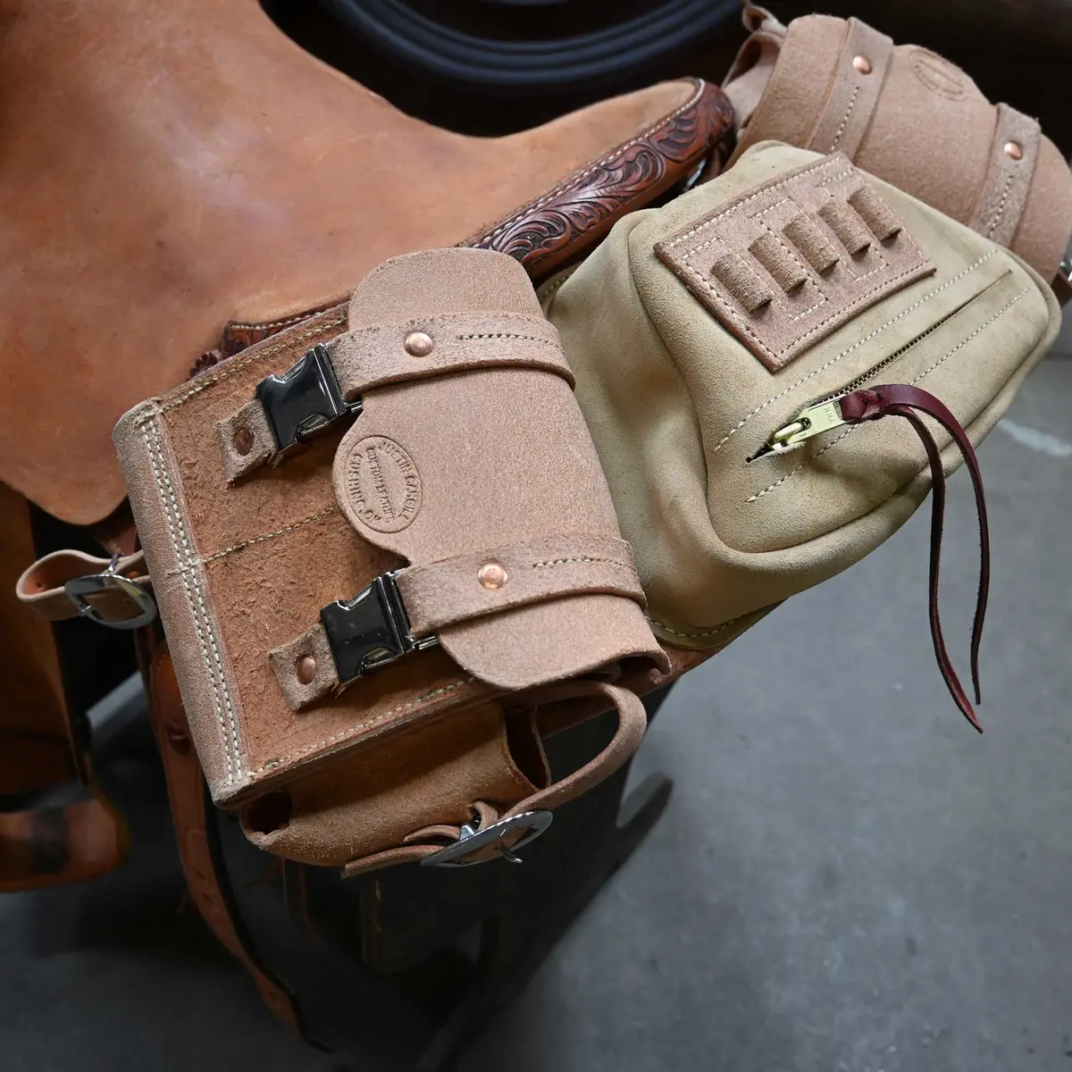 Handmade Justin Cargill Medicine Saddle Bags W/Quick Snaps 2