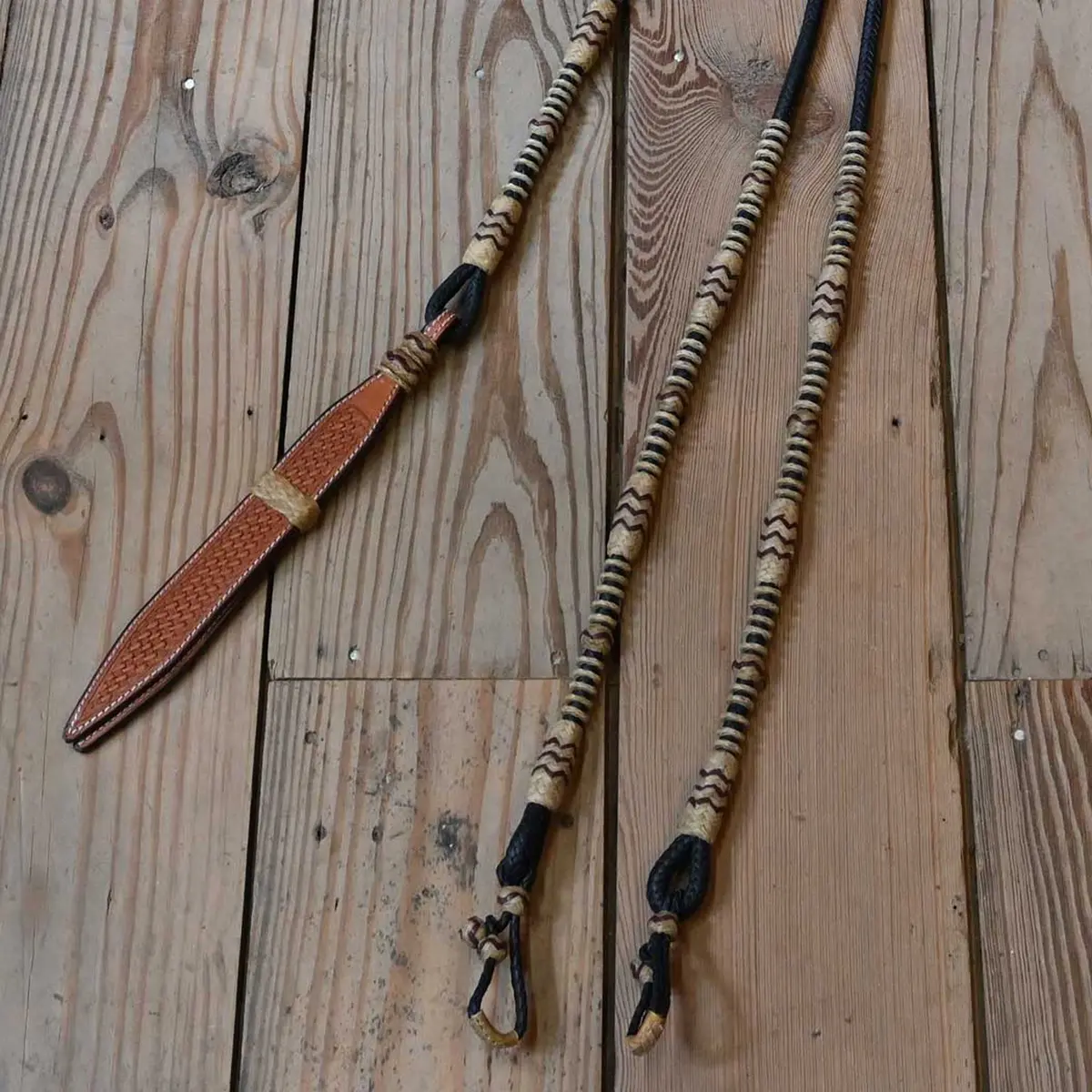 Handmade Jose Ortiz Rawhide Romel Reins 1