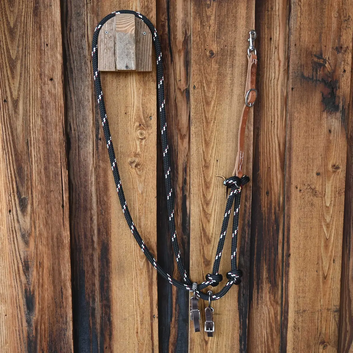 Chs "New" Ship Rope Draw Reins With Sliding Rings 1