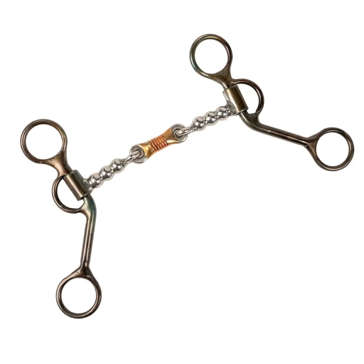 Dutton Ball Dogbone Bit  W/Short Shank Swept Back Cheek 1
