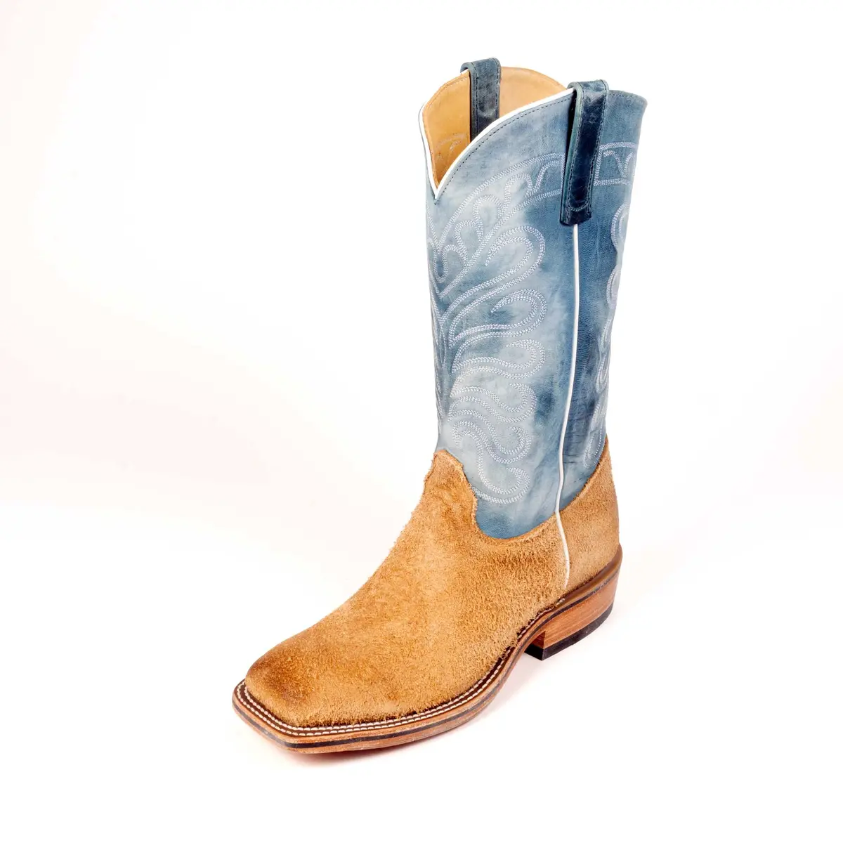 Olathe Men's Square Toe Beeswax Mesquite Danube Mad Dog Western Boot 1