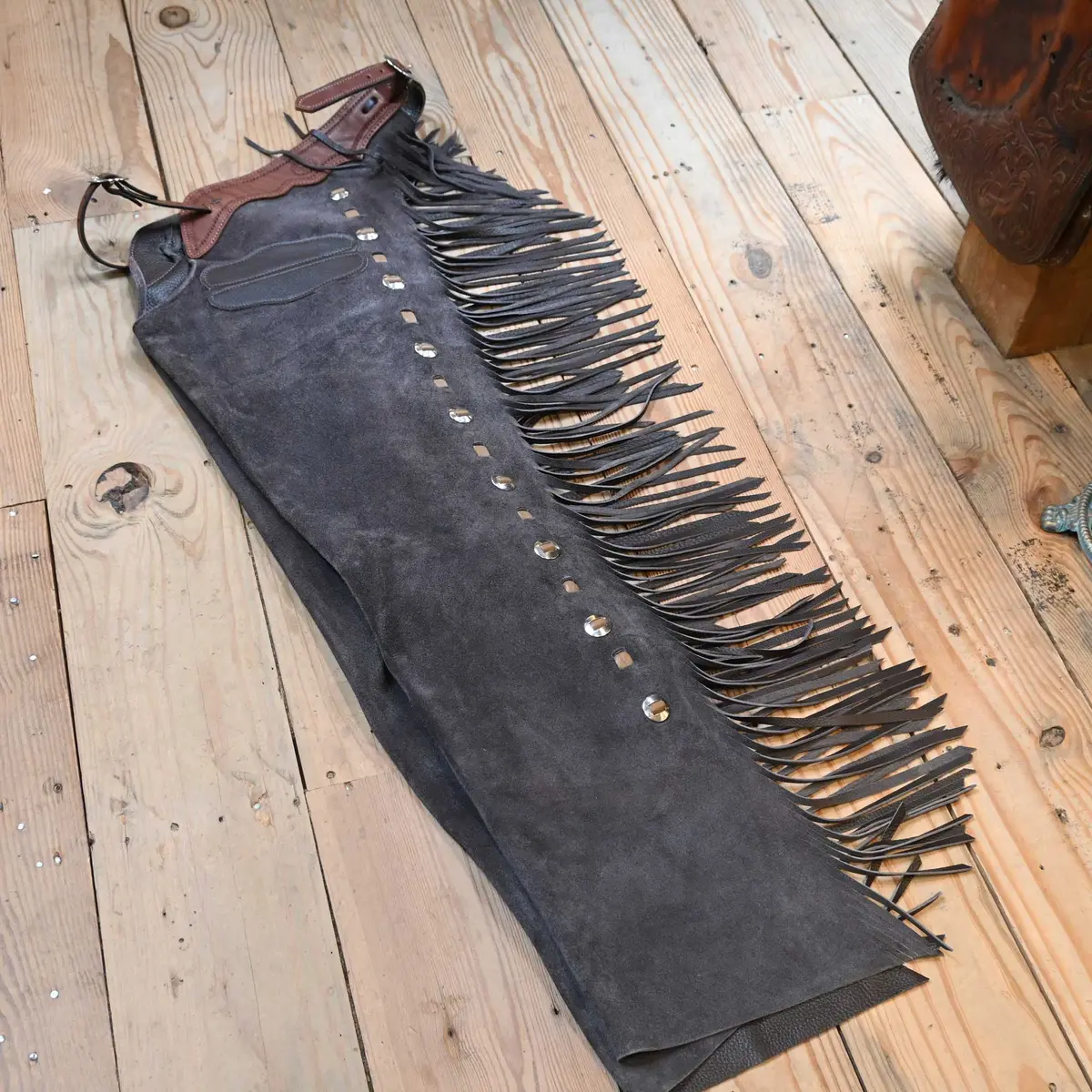Teskey's Medium Charcoal Shotgun Chaps 2185 1