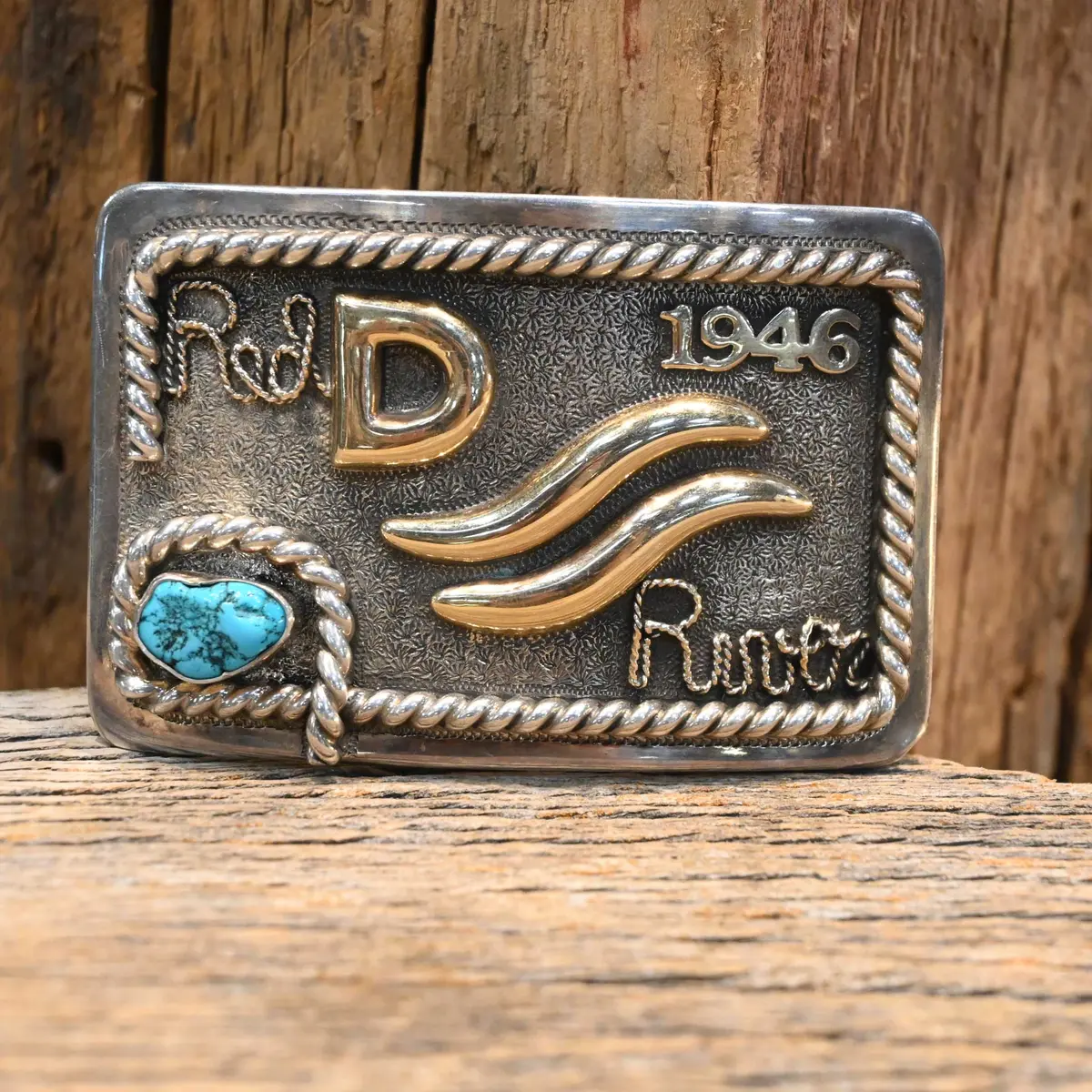 1980'S Edward Bohlin John Wayne Commemorative Belt Buckle 1