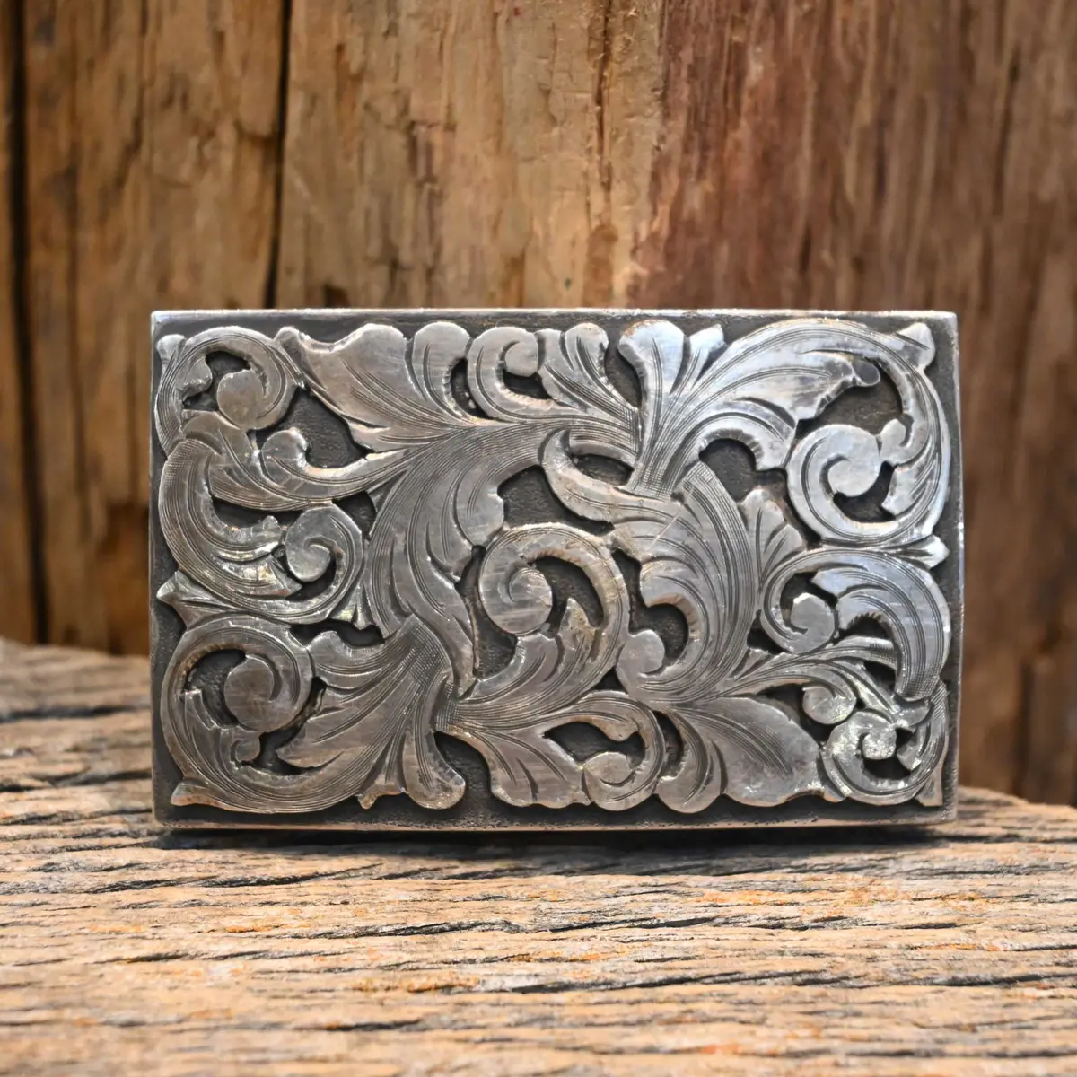Comstock Floral Belt Buckle 1