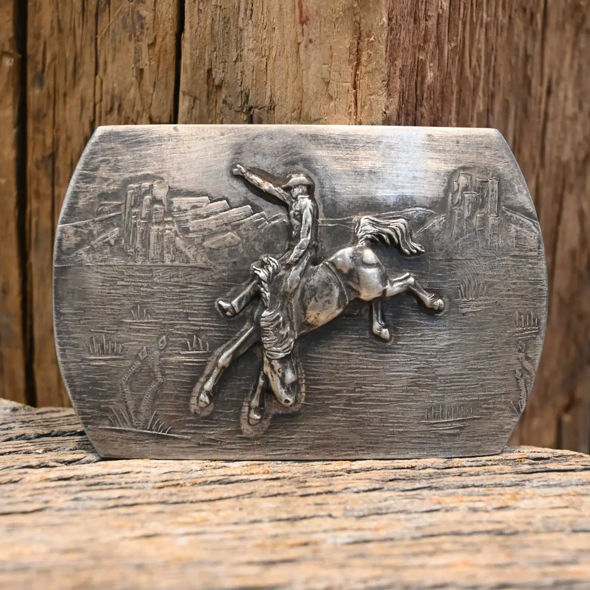 Comstock Bronc Rider Belt Buckle 1