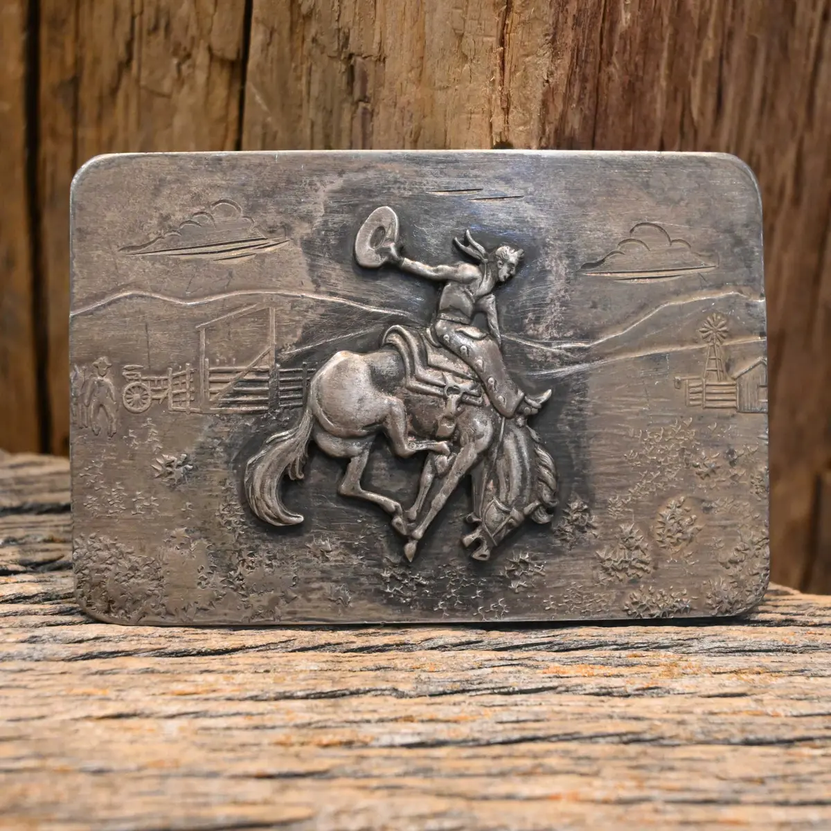 Comstock Buckin' Bronc Belt Buckle 1