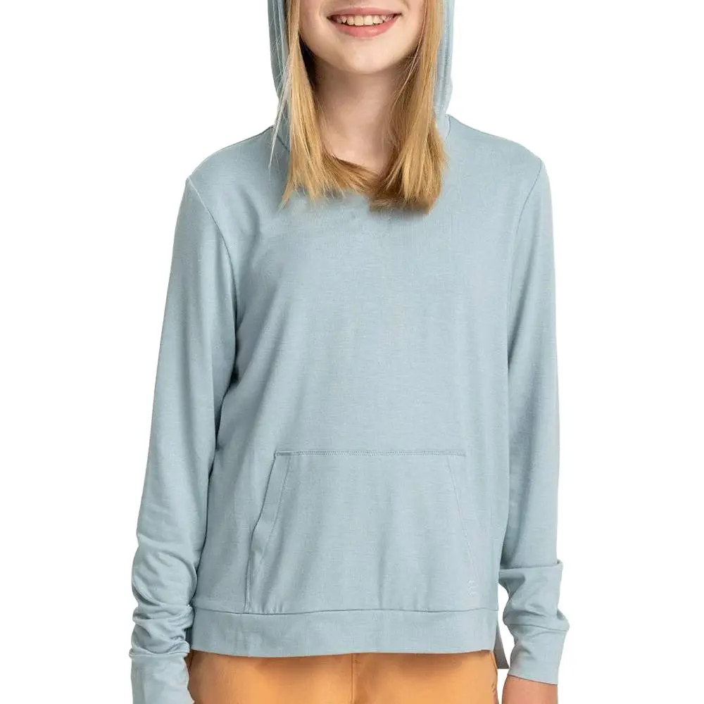 Free Fly Girl's Bamboo Shade Hoodie - Ocean Mist 1
