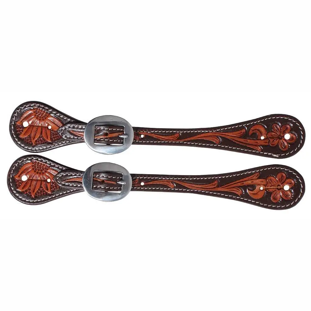 Professional's Choice Ladies Floral Spur Straps 1