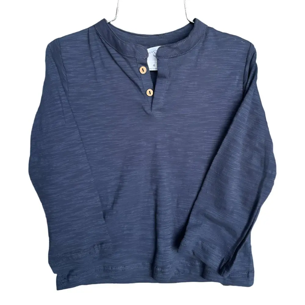*Poppet & Fox Boy's Henley Tee - Final Sale 1