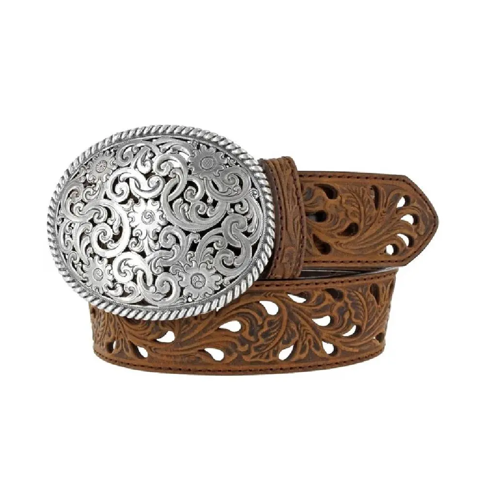 Tony Lama Women's Pierced Filigree Belt 1