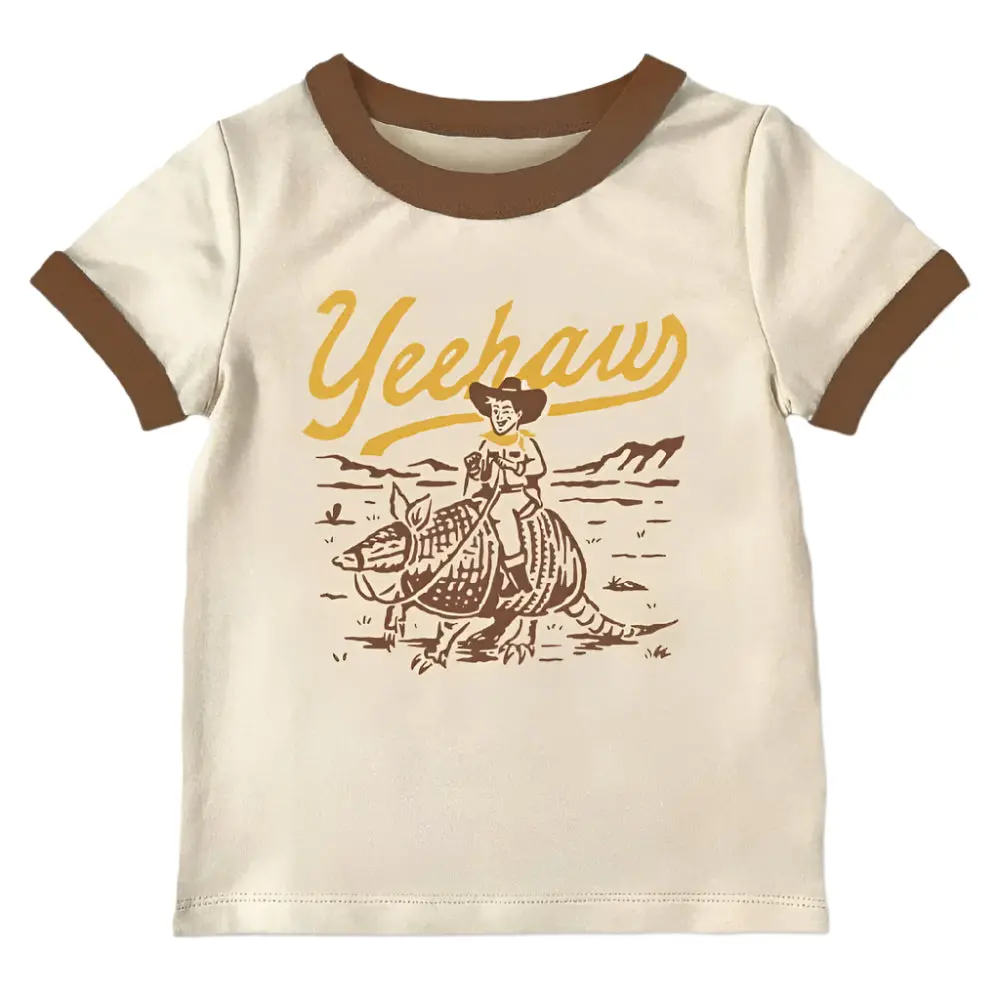 River Road Toddler Yeehaw Vintage Ringer Tee 1