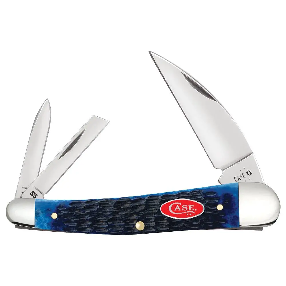 Case Navy Blue Bone - Rogers Jig Seahorse Whittler 1
