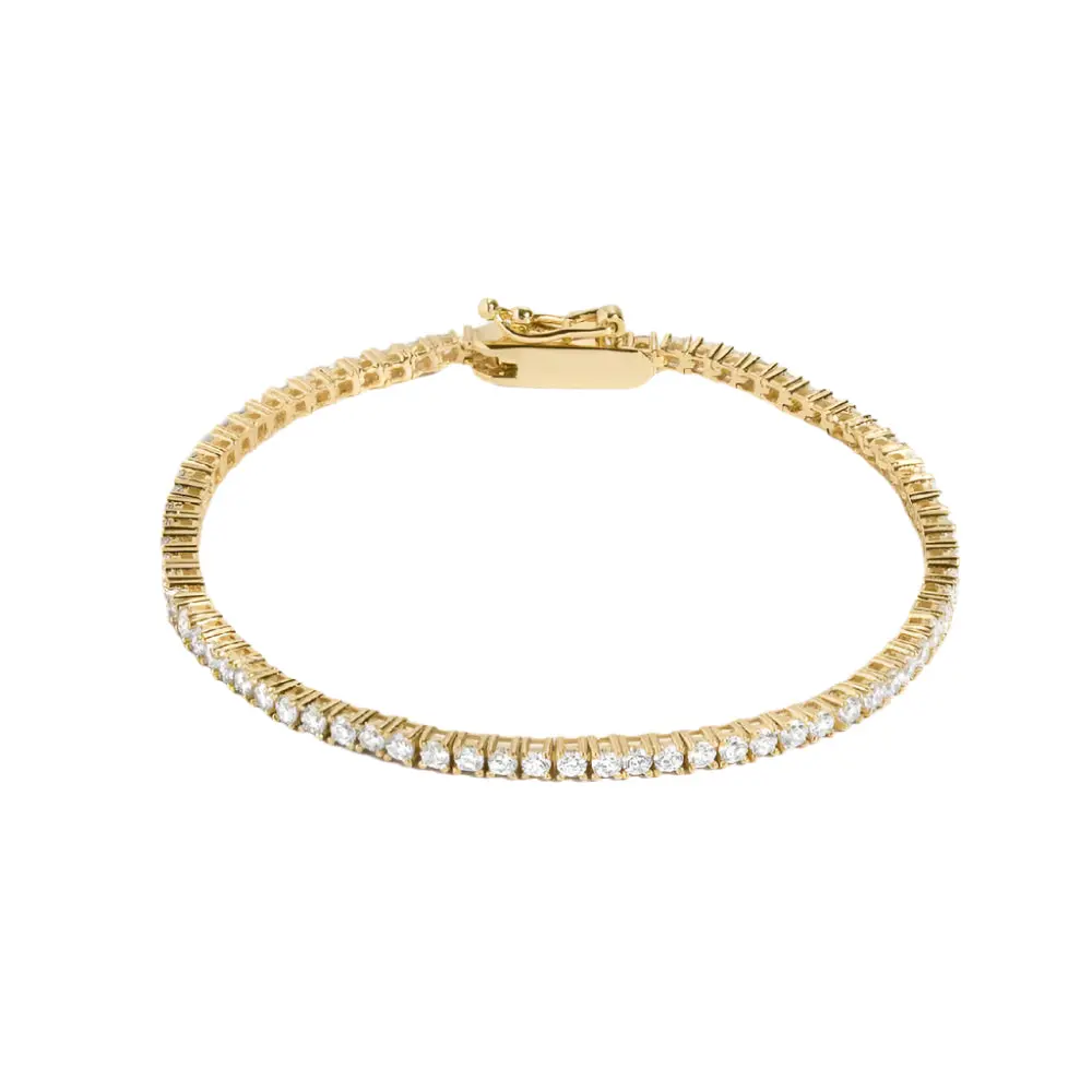 Gold Tennis Bracelet 1