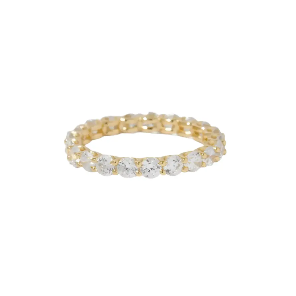 Gold Studded Eternity Band 1