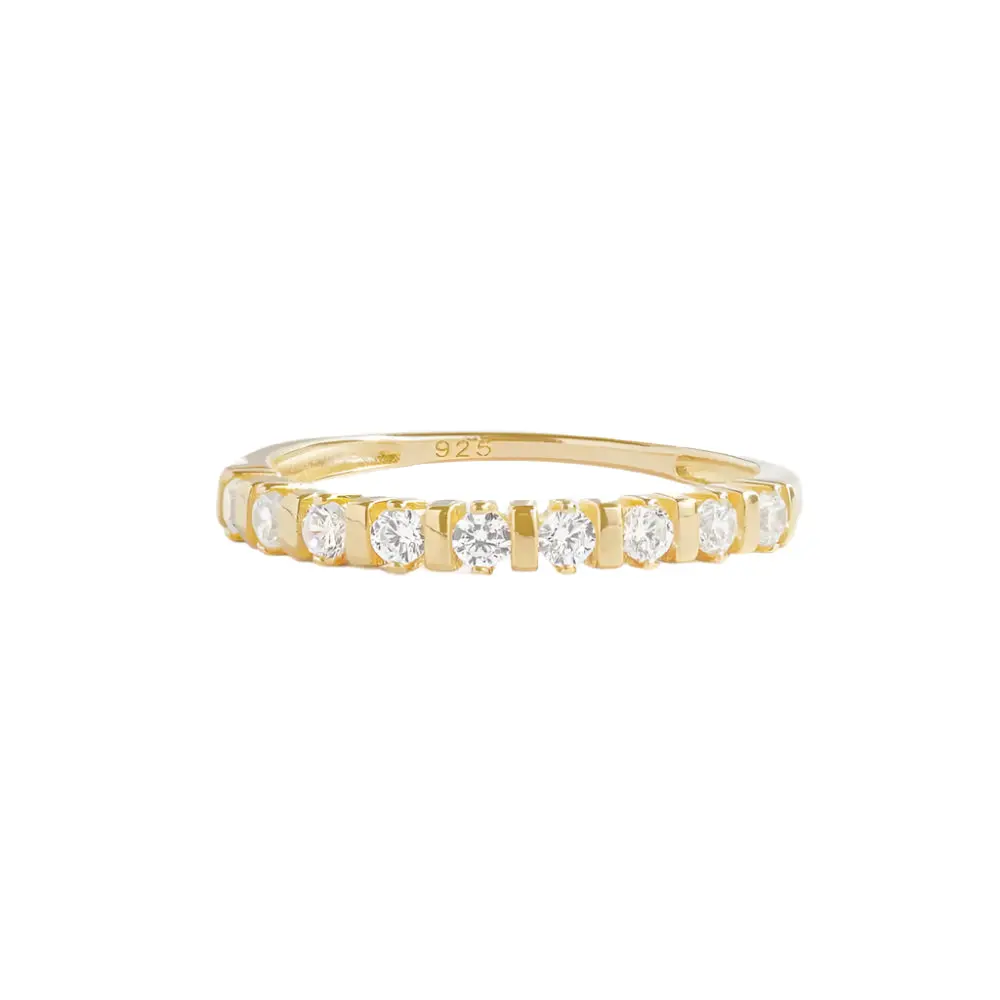 Gold Bianca Stacking Ring 1