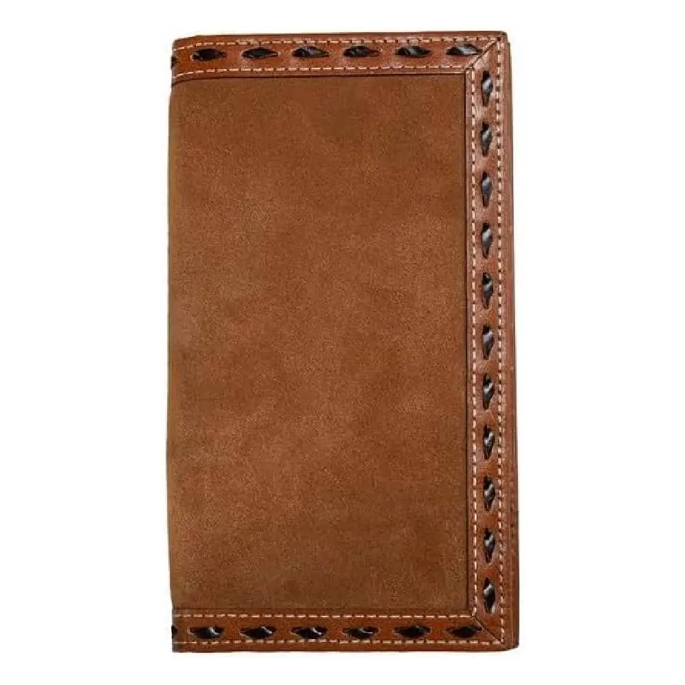 3D Roughout Buck Lace Rodeo Wallet 1