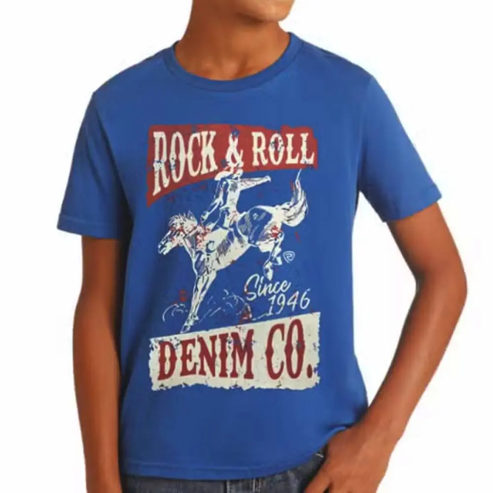 Rock & Roll Denim Boy's Bucking Bronco Tee 1