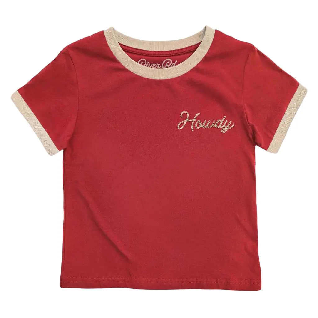 River Road Toddler Howdy Vintage Ringer Tee 1