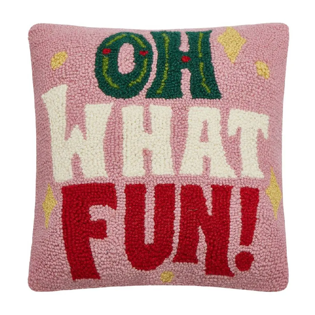Oh What Fun Hook Pillow 1