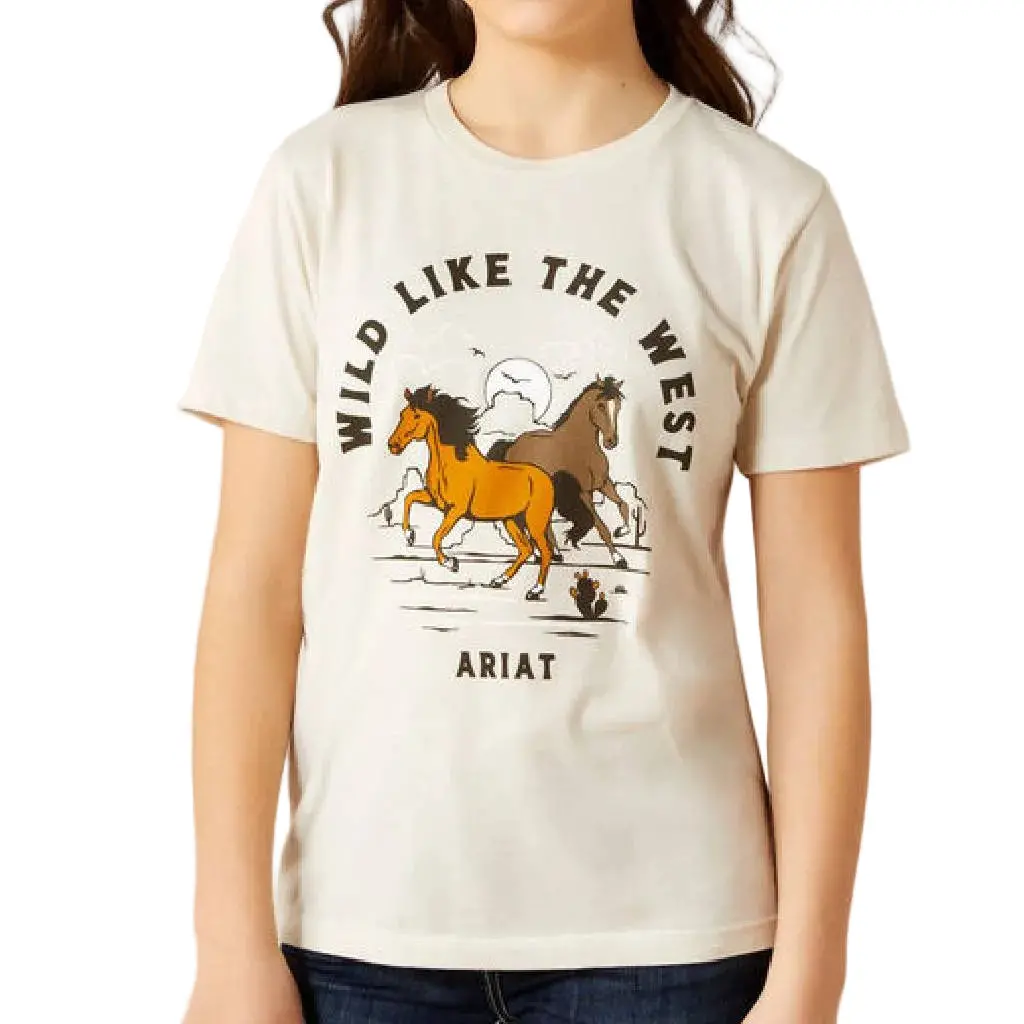 Ariat Girl's Wild Like The West Graphic Tee 1